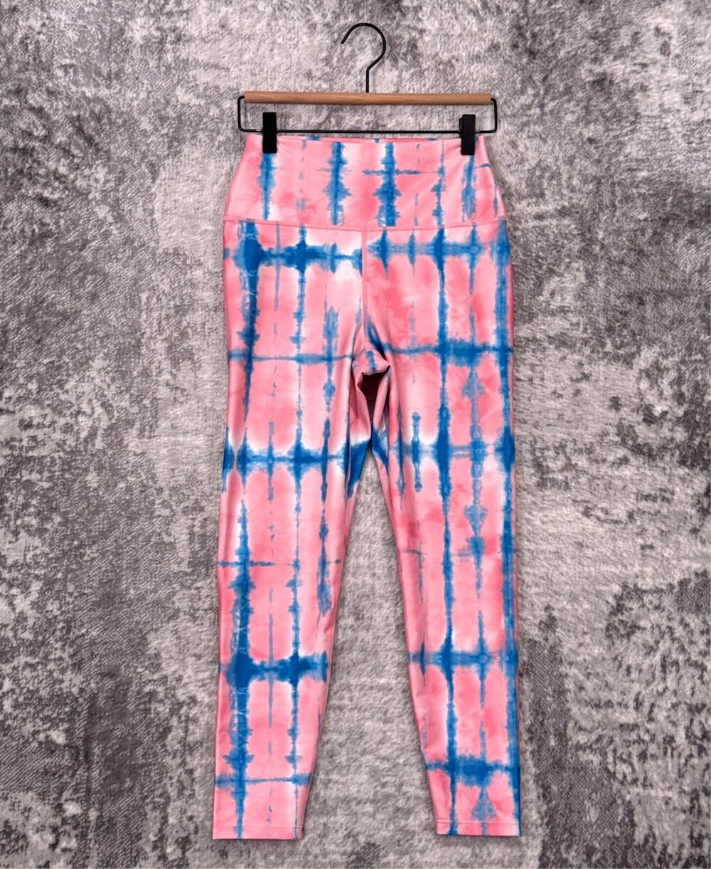 Carbon38 x Venus Williams Leggings Medium Womens Pink Tie Dye High Rise 7/8